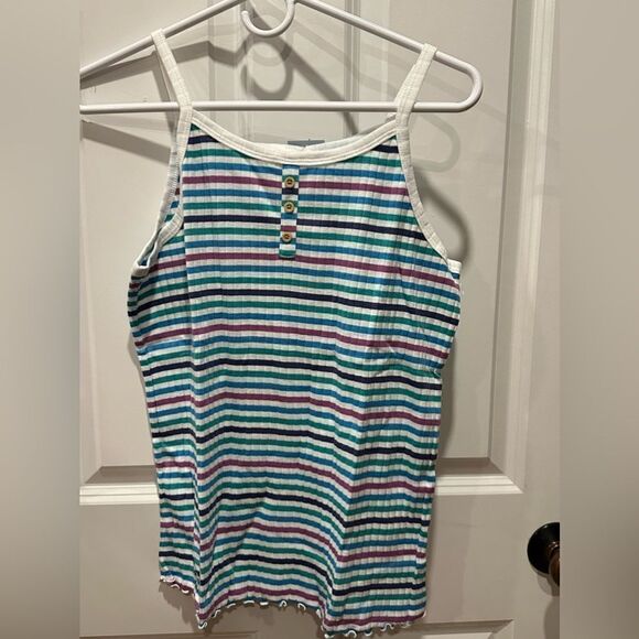 Cat & Jack L 10/12 XXL 18 striped tank top shirt - Picture 1 of 2